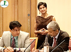 Dr Navdeep Sharma, representing Indian Ayurveda at the British Parliament